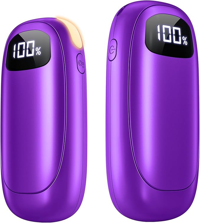 Hand Warmers Rechargeable - 2 Pack Electric Hand Warmers 14000mAh, 16 Hrs Warmth Dual-Sided Heati... | Amazon (US)