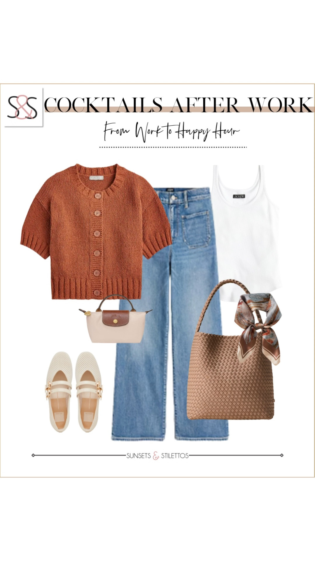 The short sleeve cardigan is perfect for work to the weekend! These flats are amazing with wide leg jeans for casual office wear!

Sunsets and Stilettos, workwear, Mary Jane

#LTKSeasonal #LTKWorkwear #LTKOver40
