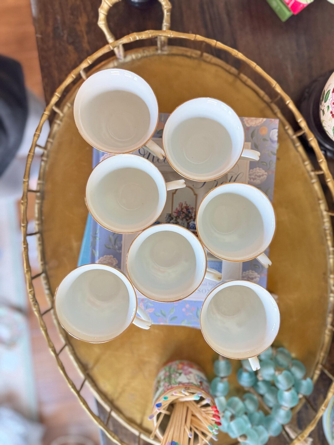 Rose Canton Tea Cups - 6 available | Etsy (US)