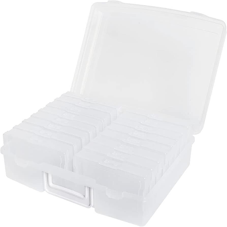 novelinks Photo Case 4" x 6" Photo Box Storage - 16 Inner Photo Keeper Photo Organizer Cases Phot... | Amazon (US)