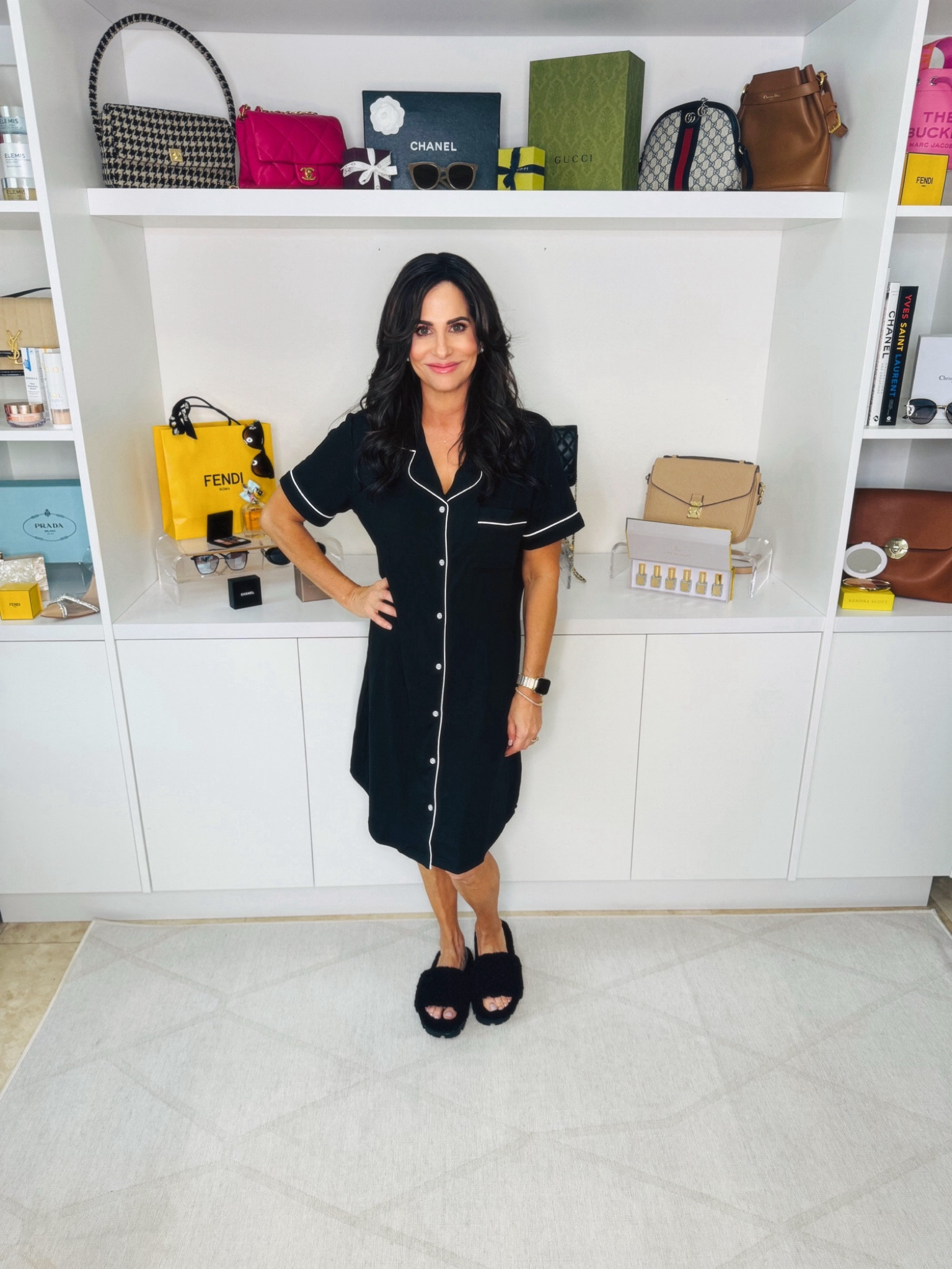 Classic button down sleepshirt - perfect for relaxed comfort.

#LTKStyleTip #LTKOver40 #LTKSeasonal