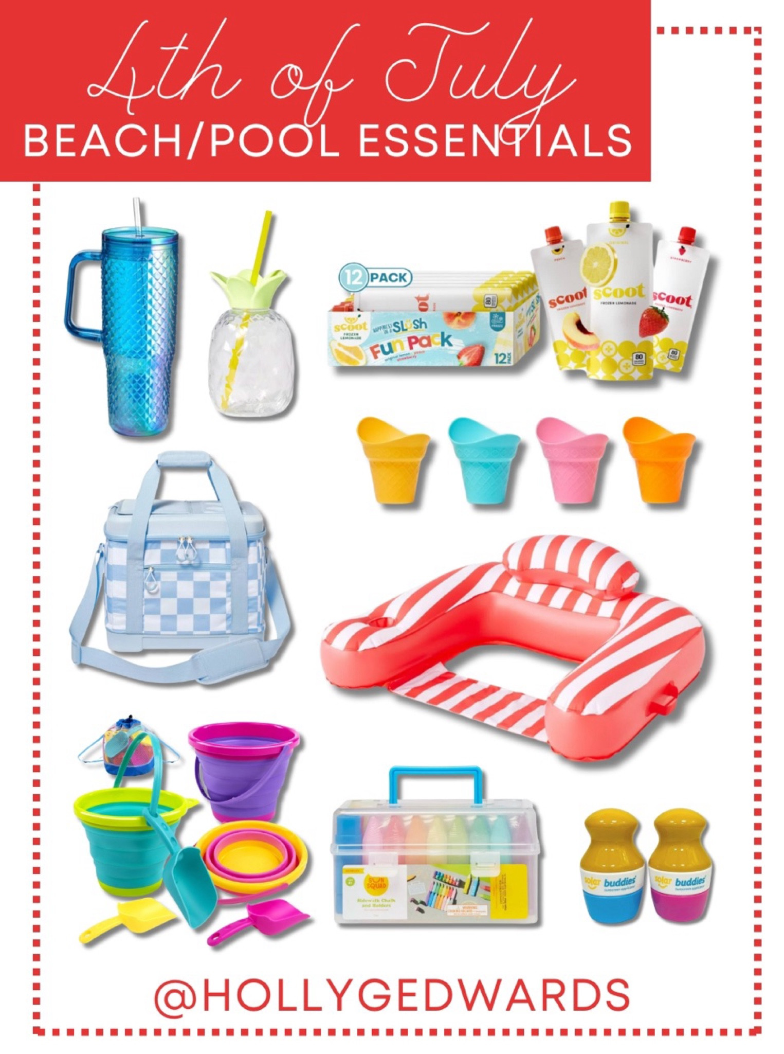 4th of July is only two weeks away, snag your beach and pool essentials now so you’re ready to relax in the sun while you celebrate! 🇺🇸