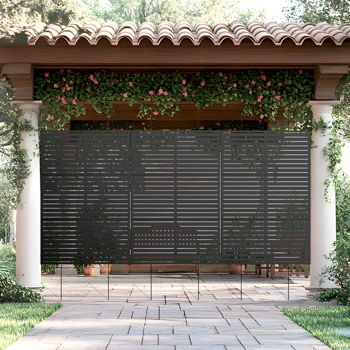 6 ft. H x 4 ft. W Metal Privacy Screen | Wayfair North America