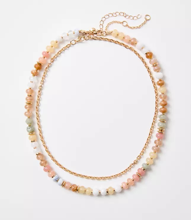 Beaded Chunky Statement Necklace | LOFT