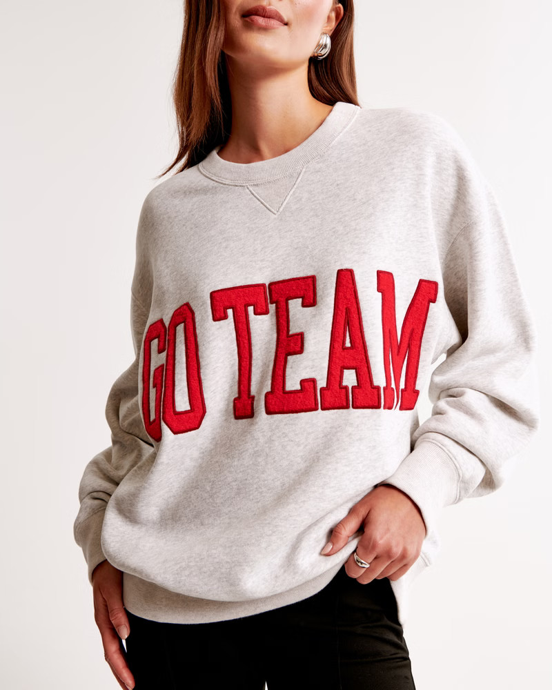 Women's Go Team Vintage Sunday Crew | Women's Tops | Abercrombie.com | Abercrombie & Fitch (US)