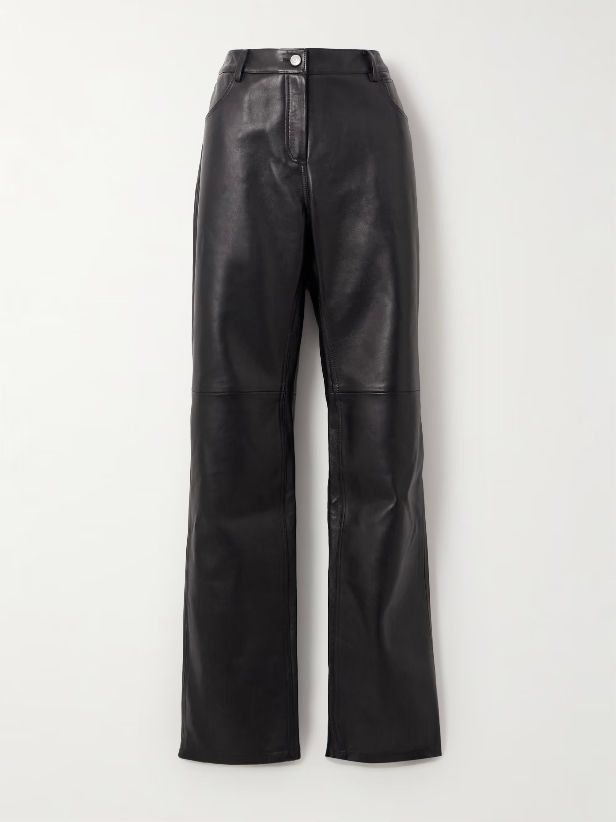 Leather straight-leg pants | NET-A-PORTER (UK & EU)