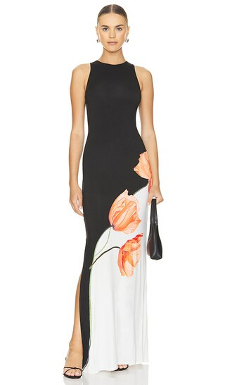 Pania Maxi Dress in Dream Life Black | Revolve Clothing (Global)