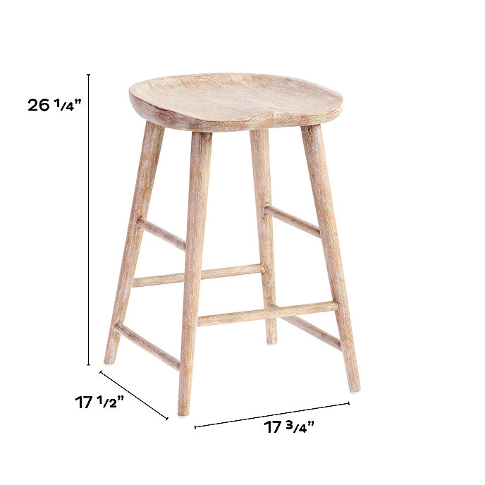 Corey Wood Tractor Seat Stool | Ballard Designs, Inc.