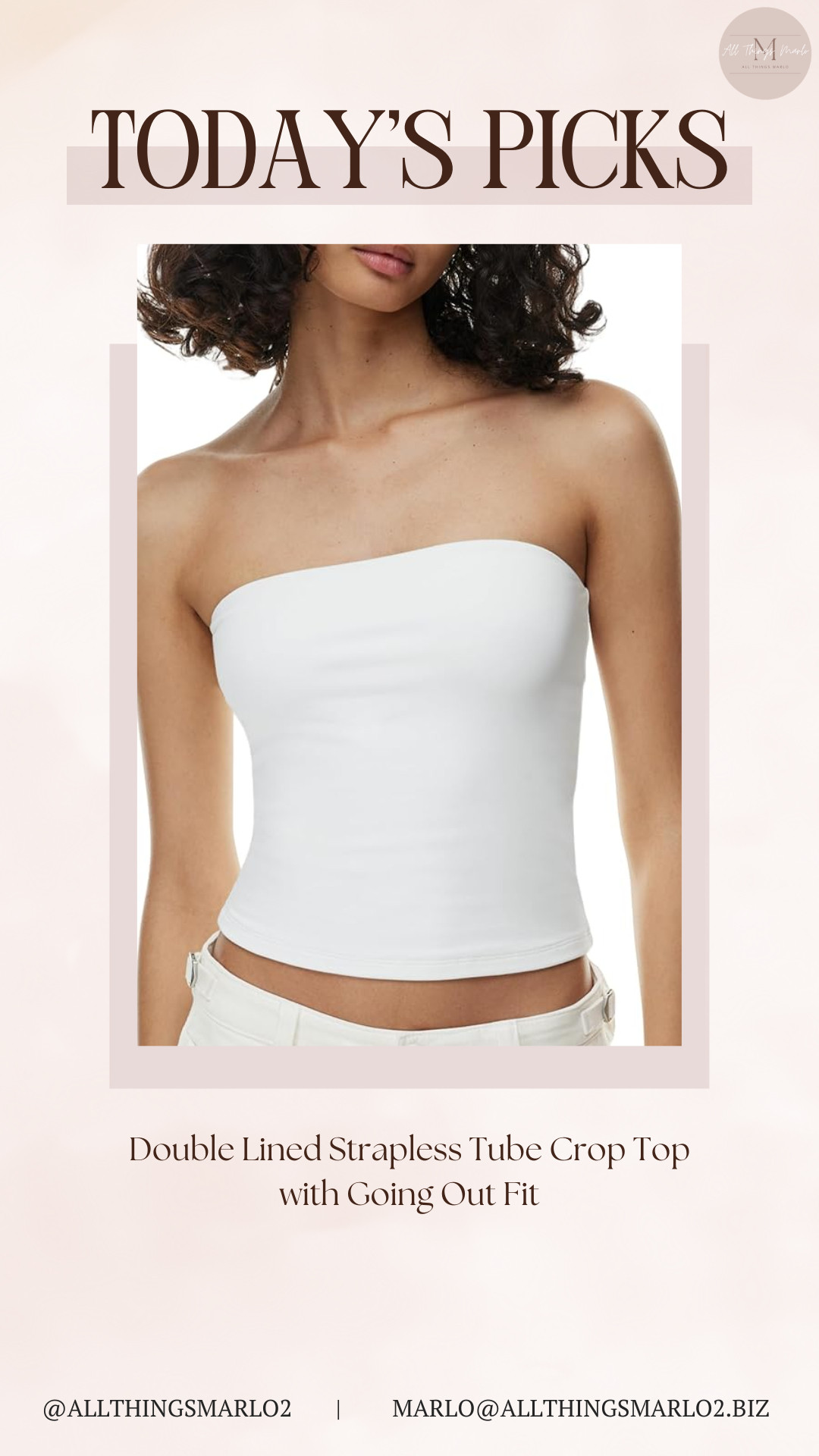 Double Lined Strapless Tube Crop Top with Going Out Fit 

 #LTKSeasonal #LTKWorkwear #LTKTravel
