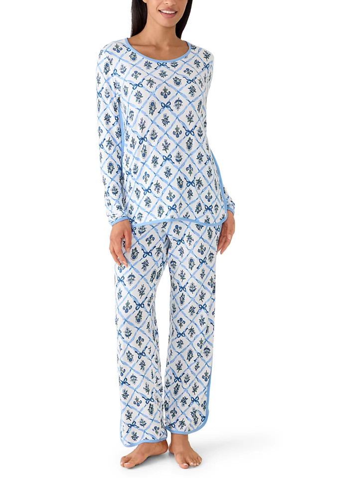 Long Sleeve Shirt, Pants and Shorts Pajama Set | Belk