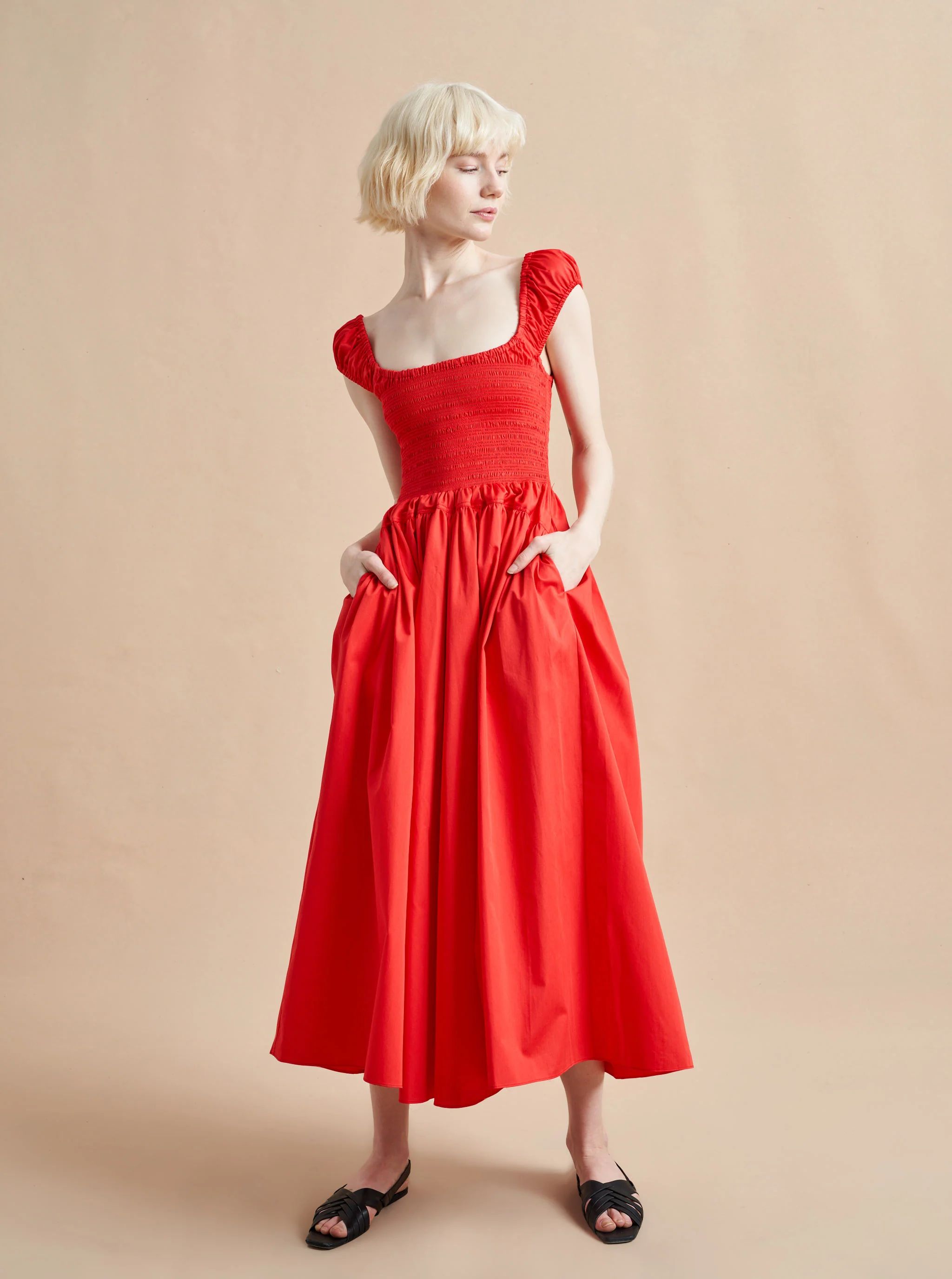 Vivian Dress Red | La Ligne NYC | La Ligne