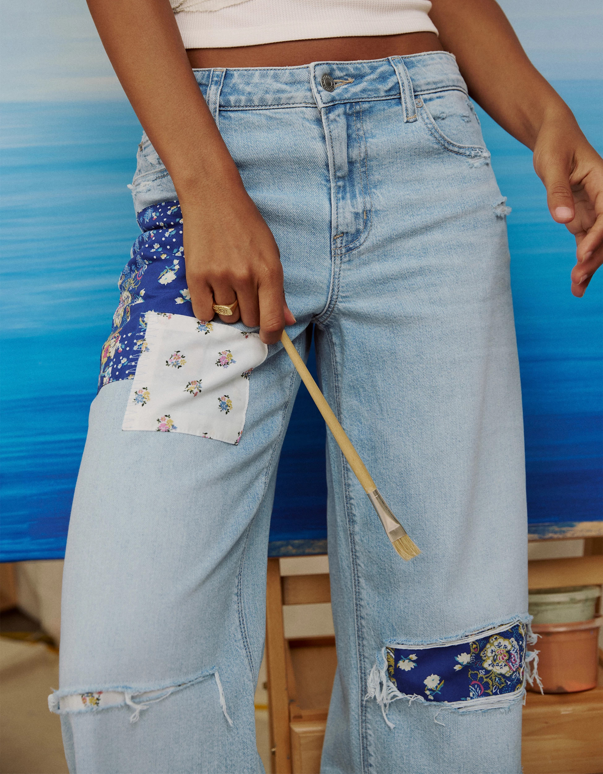 AE Super High-Waisted Baggy Wide-Leg Jean | American Eagle Outfitters (US & CA)