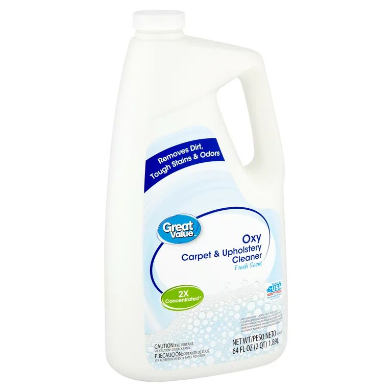 Great Value Carpet & Rug Cleaners, Fresh Scent, 64 Fluid Ounce 2137 | Walmart (US)