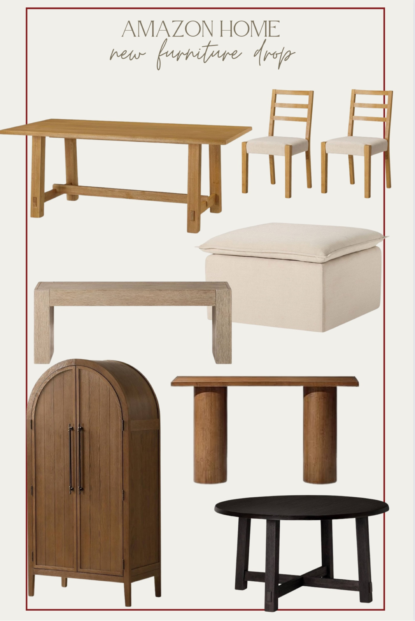 Amazon home 
New furniture
Arch cabinet
Dining table

#LTKsalealert #LTKhome #LTKSeasonal