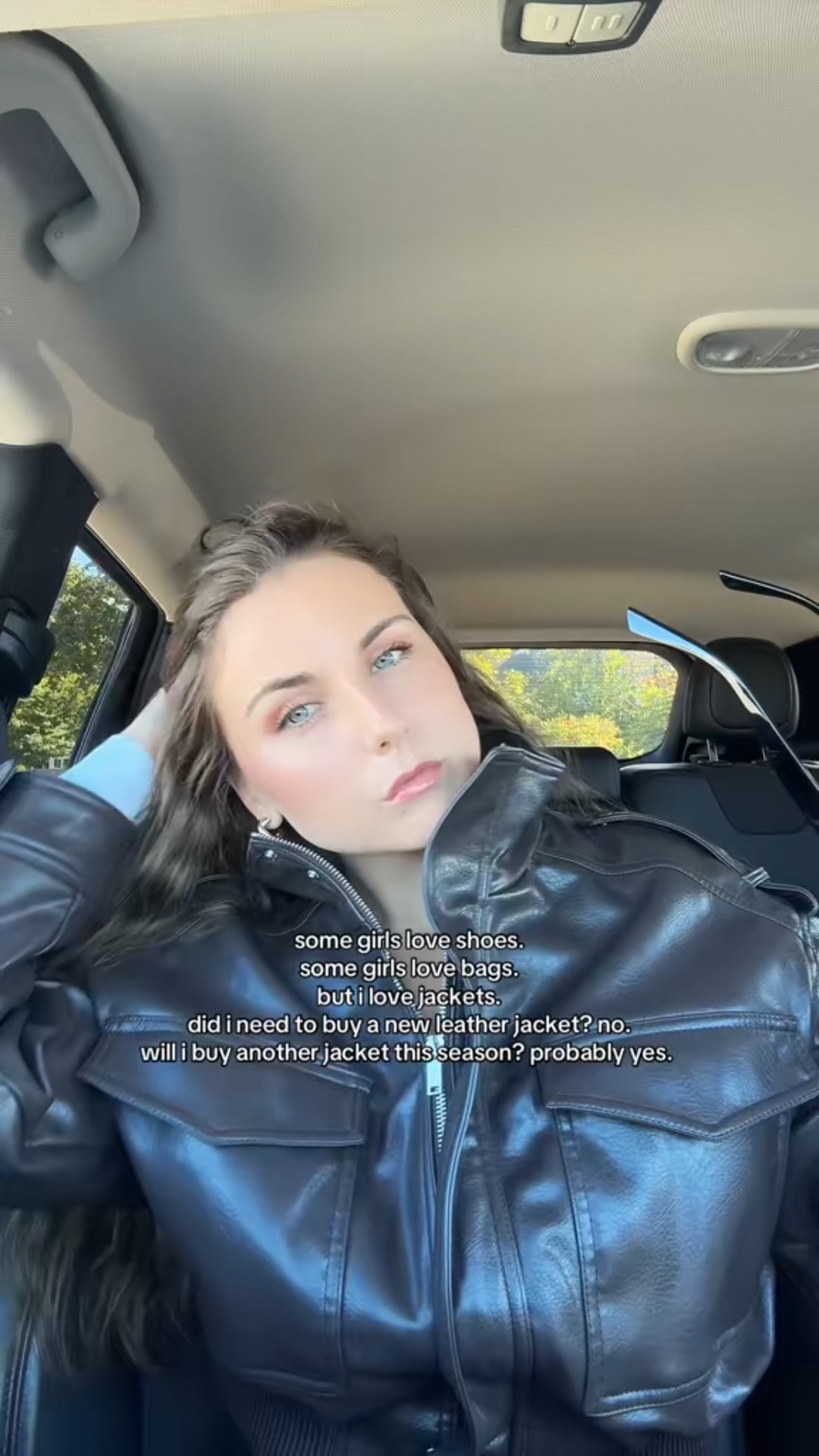 my favorite leather jacket from zara rn! so chic for everyday/going out. I wear a size medium. also loving oversized sunnies for fall, these amazon ones look expensive for under $15

#LTKdayinmylife #LTKSeasonal #LTKootd