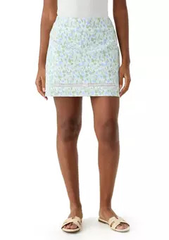 Crown & Ivy™ Women's Crochet Trim Printed Skirt | Belk