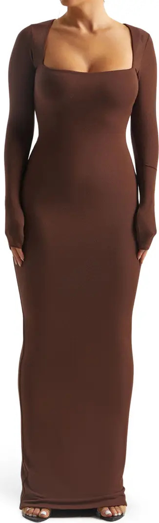Long Sleeve Square Neck Dress | Nordstrom