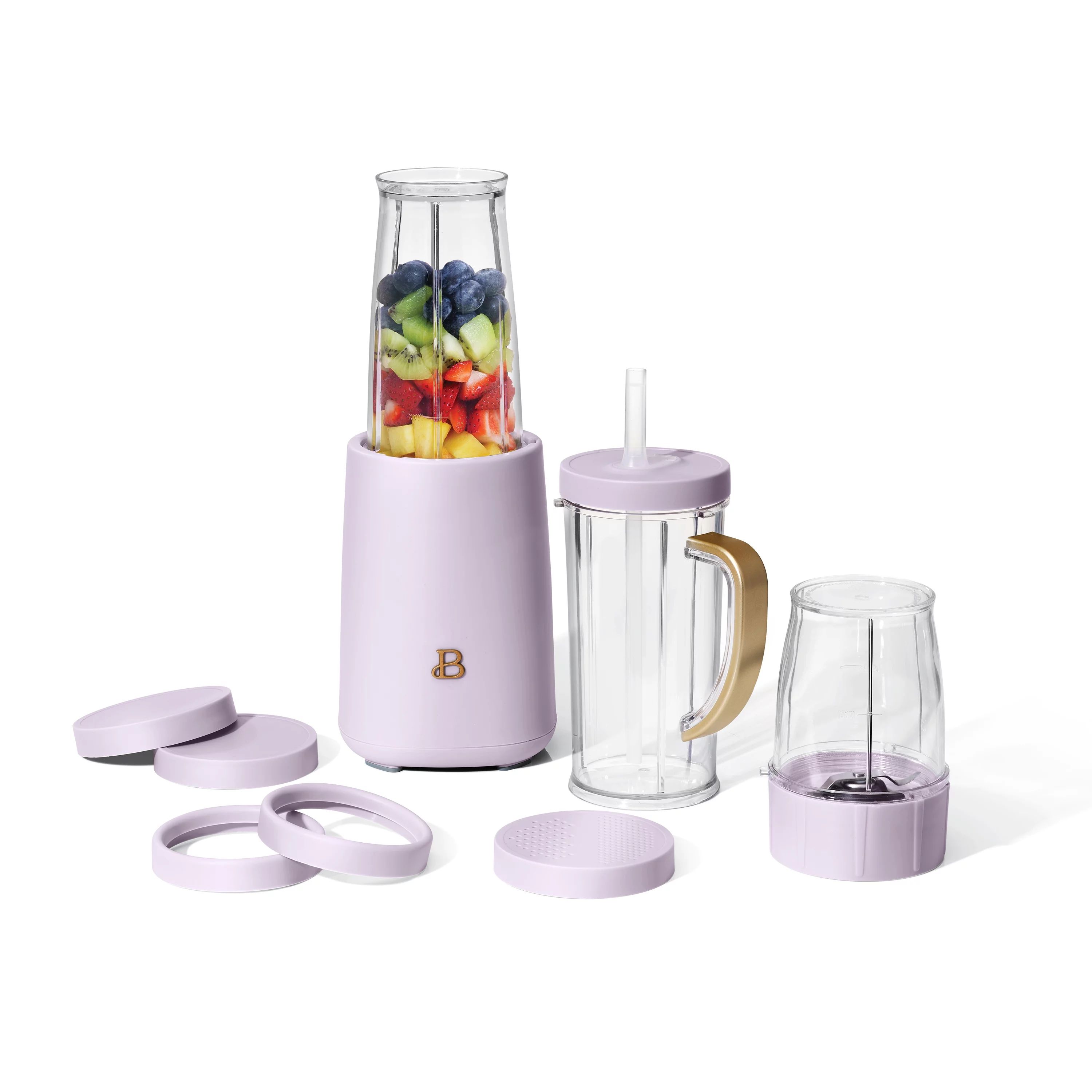 Beautiful Personal Blender Set with 12 Pieces, 240 W, Lavender by Drew Barrymore - Walmart.com | Walmart (US)