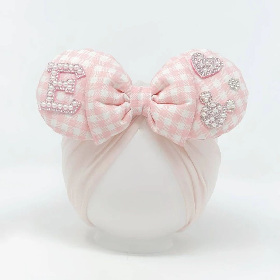 BACK IN STOCK Disney Love Custom Minnie Ears Ears for Babies Disney Parks Head Accessory Active -... | Etsy (US)