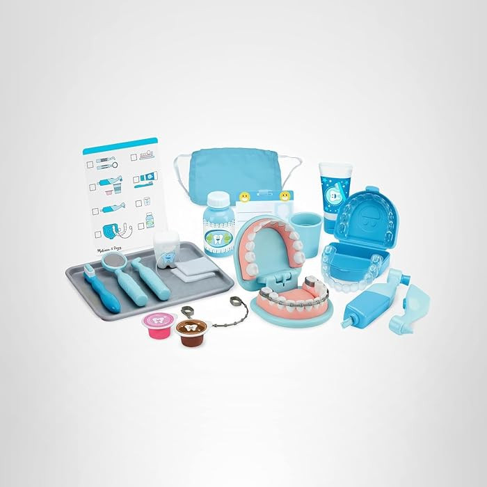 Melissa &amp; Doug Super Smile Dentist Play Set, 25-Piece Dentist Kit | Amazon (US)