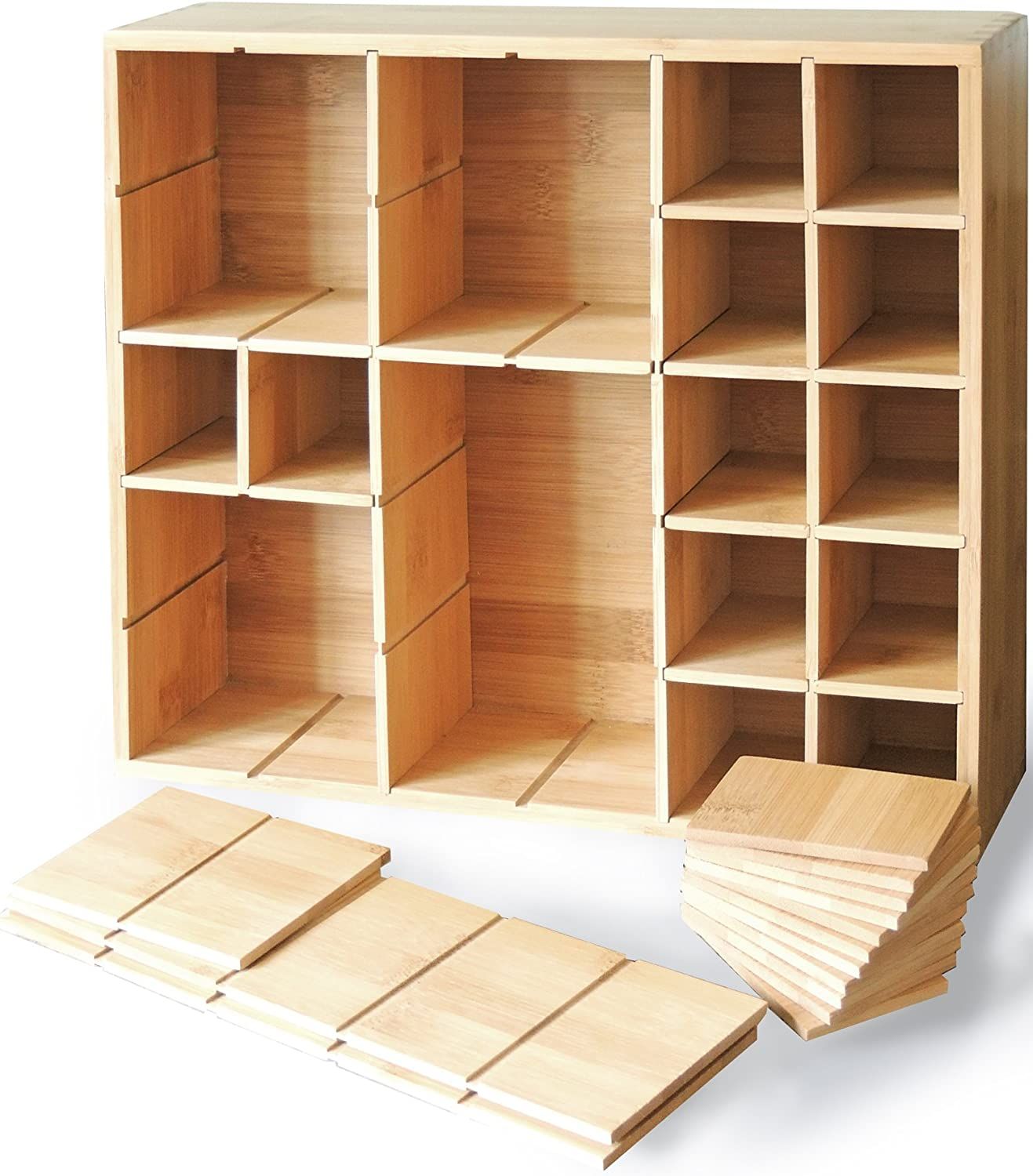 Multikeep Adjustable Shelf - Spice Rack, Floating Shelf, Figurine Shelf, Shadow Box or Drawer Org... | Amazon (US)