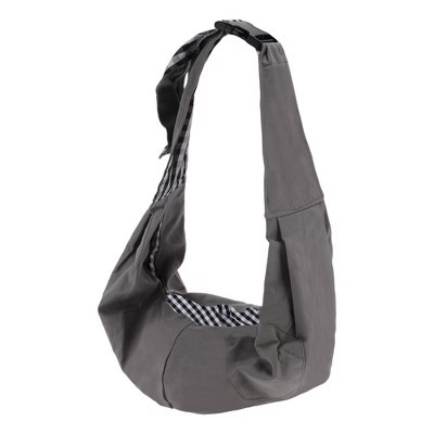 Unique Bargains Pet Sling Carrier Adjustable Pet Sling Gray Black White | Target