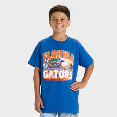 Boys' Florida Gators Short Sleeve Oversized Graphic T-Shirt - S | Target