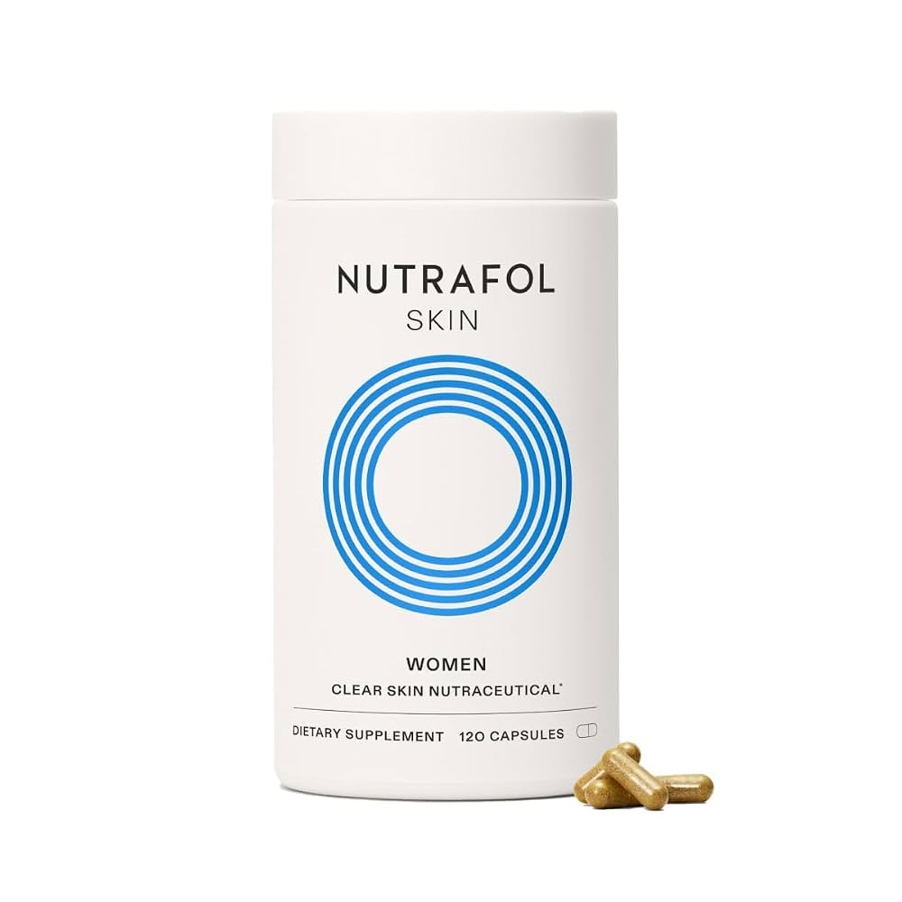 Nutrafol Clear Skin Acne Supplement for Women, Clinically Tested for Clearer, Smoother Skin, Phys... | Amazon (US)