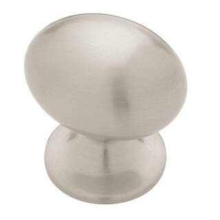 Liberty Fusilli 1-5/16 in. (34 mm) Classic Satin Nickel Oval Cabinet Knob PN0393H-SN-C - The Home... | The Home Depot