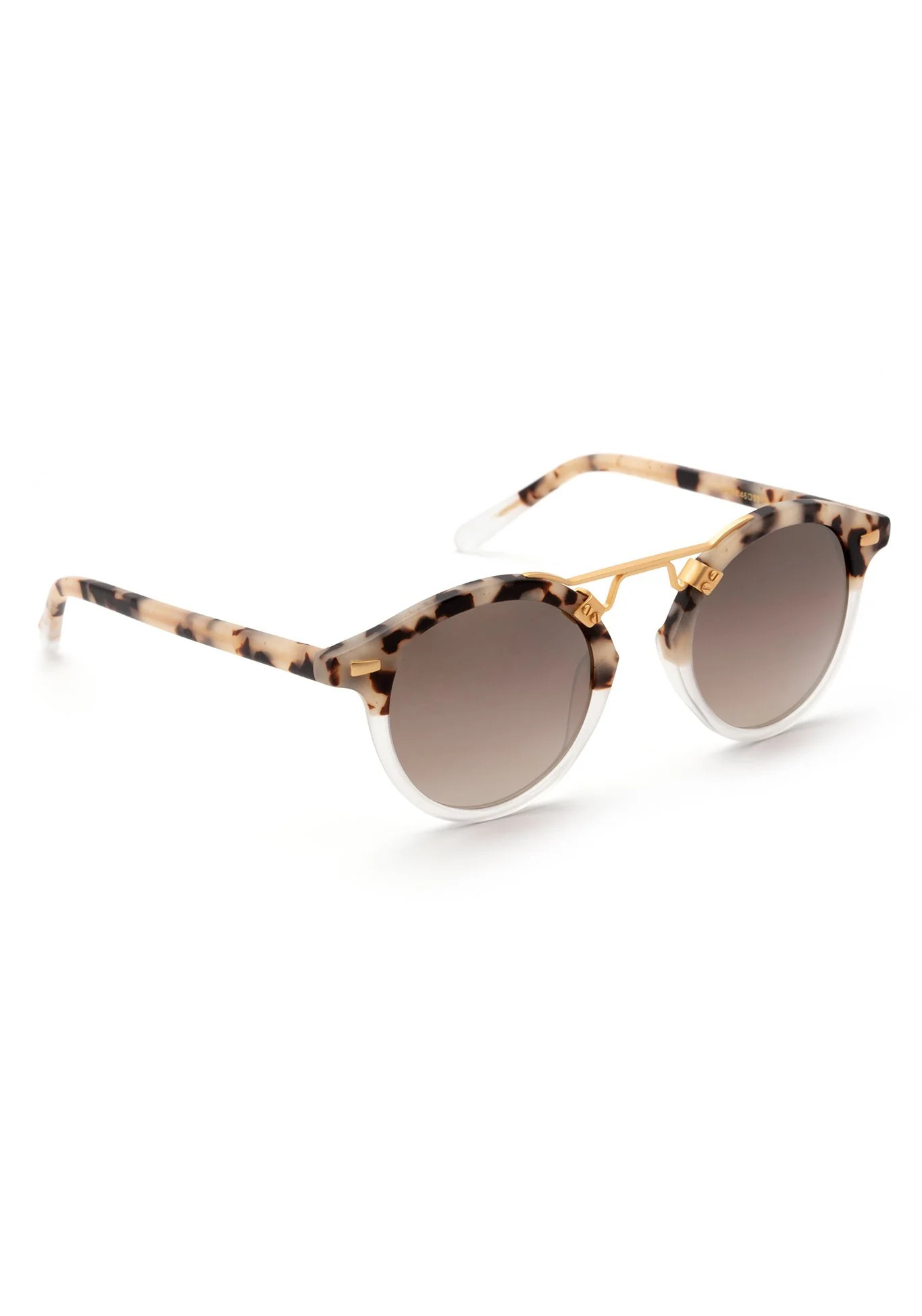 Matte Oyster to Crystal Mirror Polarized 24K | KREWE Eyewear