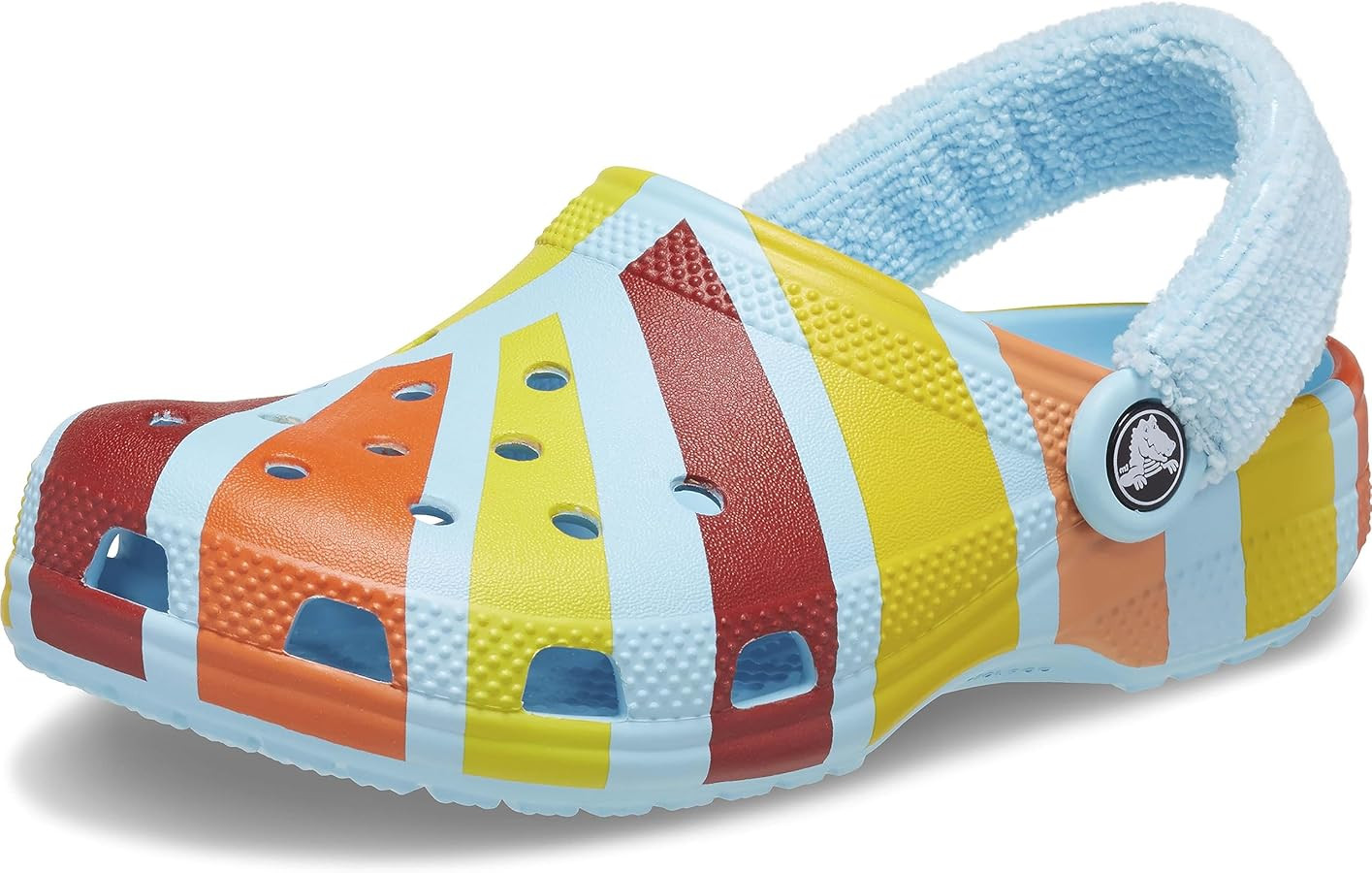 Crocs Unisex-Child Classic Graphic Clog with Terry Cloth Backstrap | Amazon (US)
