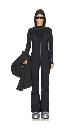 Halfdays Isabel Bib in Black. - size M | Revolve Clothing (Global)