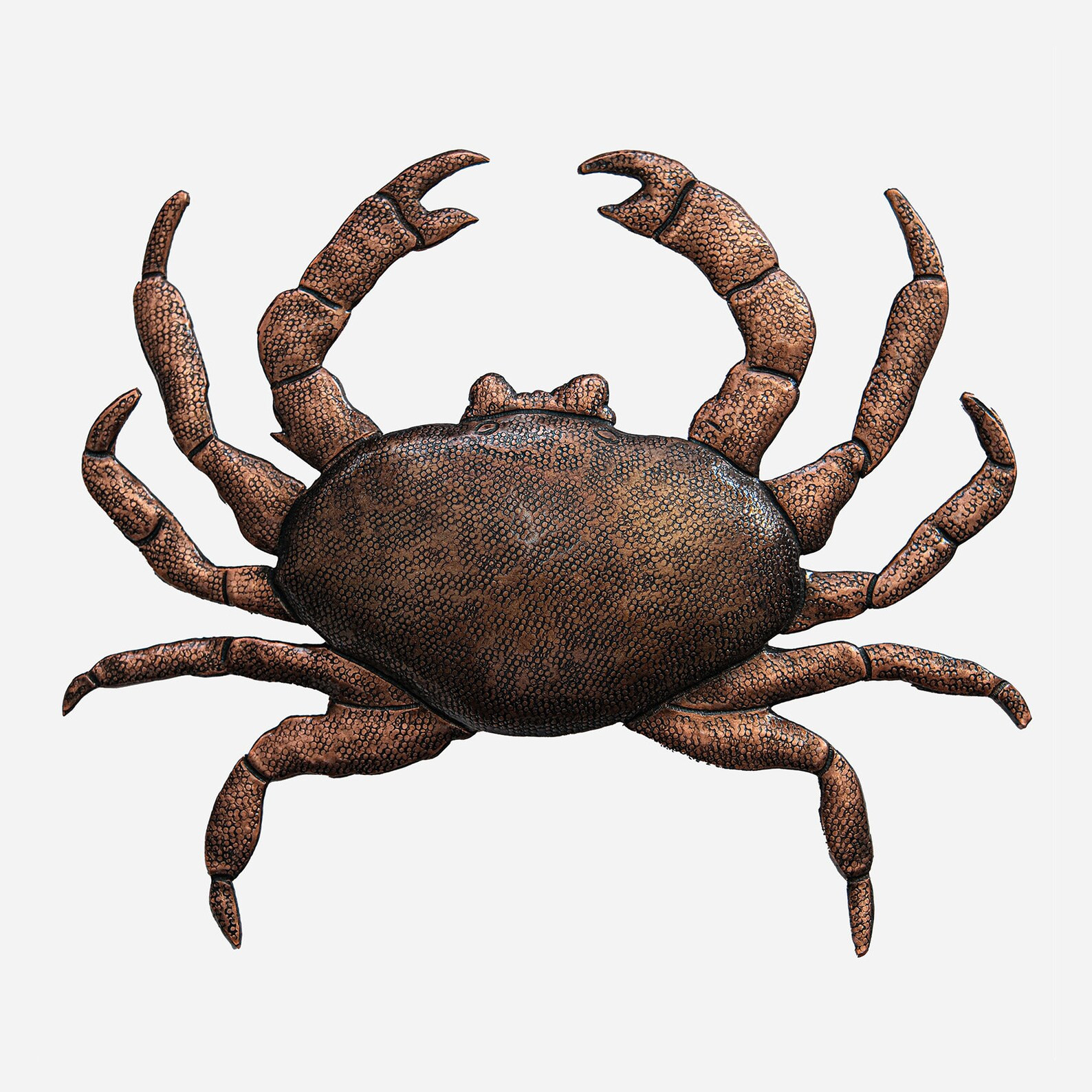 Copper Crab Wall Sculpture Nautical Charm Handcrafted Unique Coastal Home Decor - Etsy | Etsy (US)