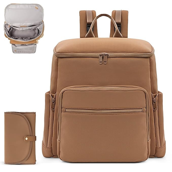 Diaper Bag Backpack, Neoprene Bag Backpack, Large Diaper Backpack with 16 Diaper Bag Organizers, ... | Amazon (US)