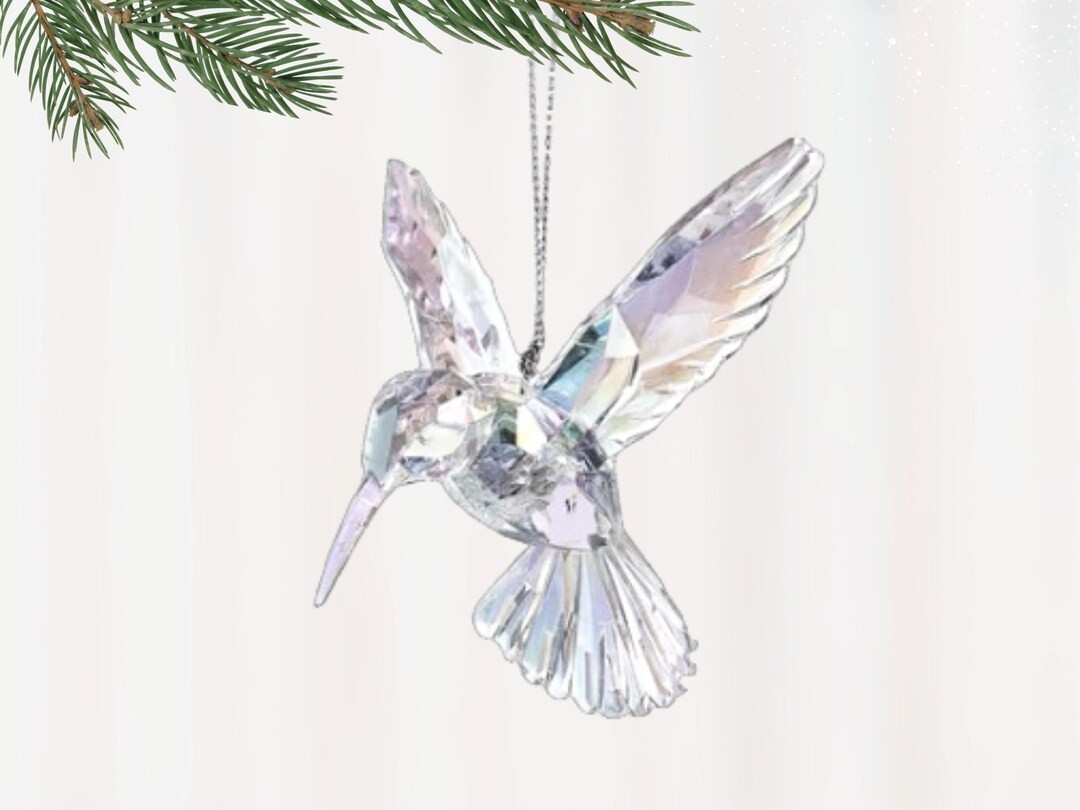 Hummingbird Christmas Ornament for Personalization, Custom Name Suncatcher, Gift for Mother, Rear... | Etsy (US)