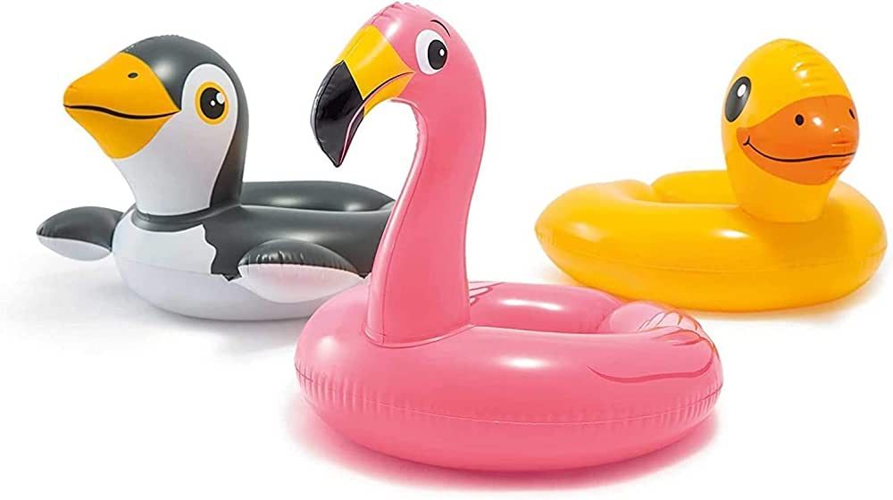 Intex, 43234-2327 3 Pack 59220EP - Animal Head Split Ring Pool Floats Bundle Includes Frog, Duck,... | Amazon (US)