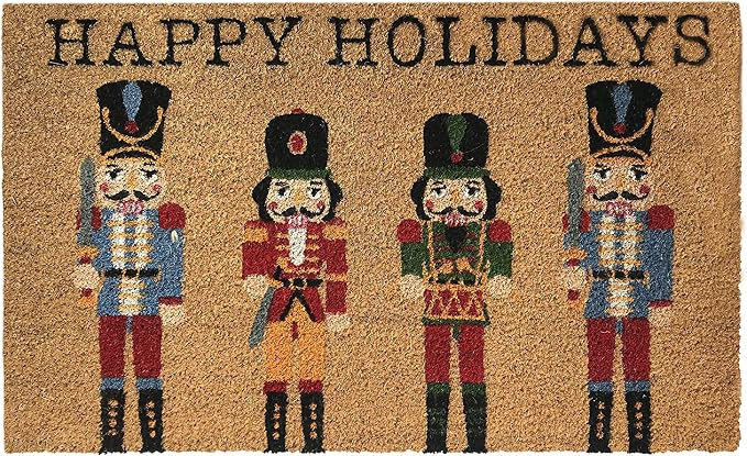 Elrene Home Fashions Farmhouse Living Coir Outdoor Doormat, Natural Entry Mat, Front Door Decor, ... | Amazon (US)