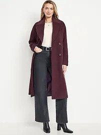 Oversized Twill Overcoat | Old Navy (CA)