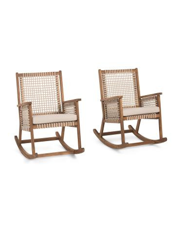 Set Of 2 26x40 Outdoor Rocking Chairs | TJ Maxx