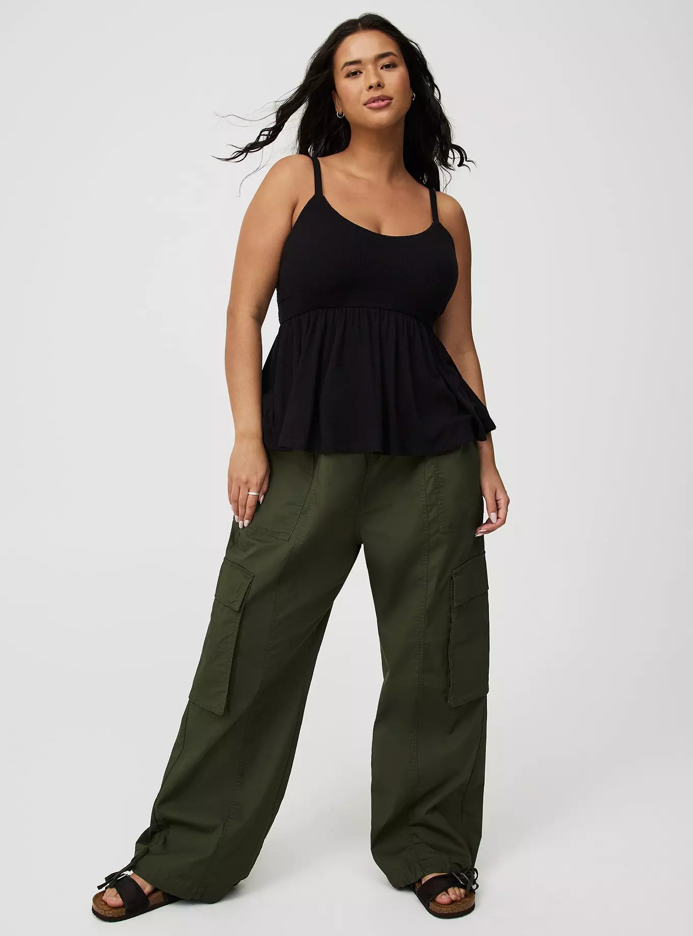 High-Rise Poplin Parachute Pant | Torrid (US & Canada)