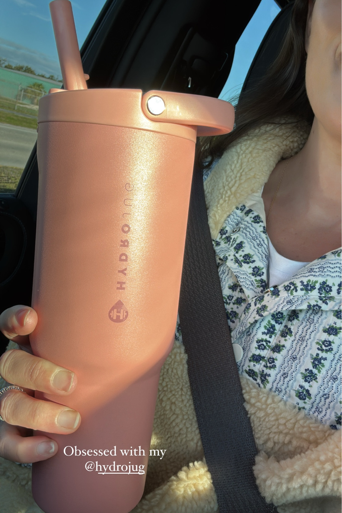 Fits in the car cup holder, soft bottom, clear top, great straw, handle for carrying and leakproofChe

#LTKFindsUnder50 #LTKActive #LTKHome