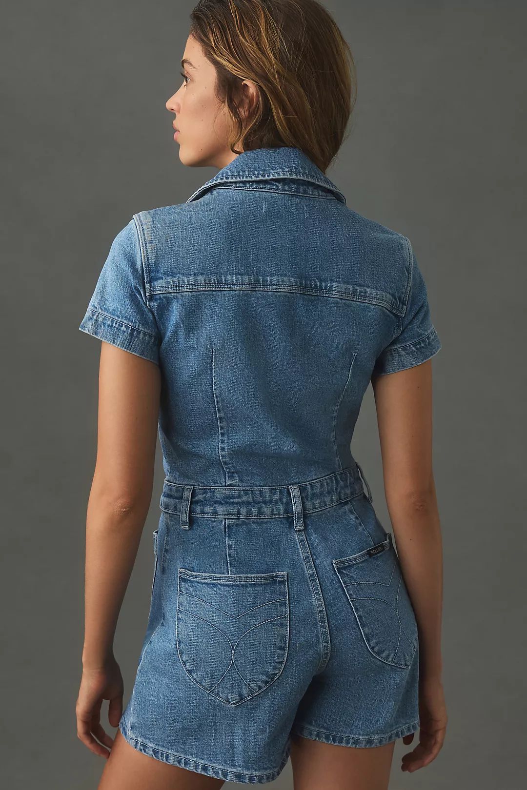 Rolla's Sailor Denim Romper | Anthropologie (US)