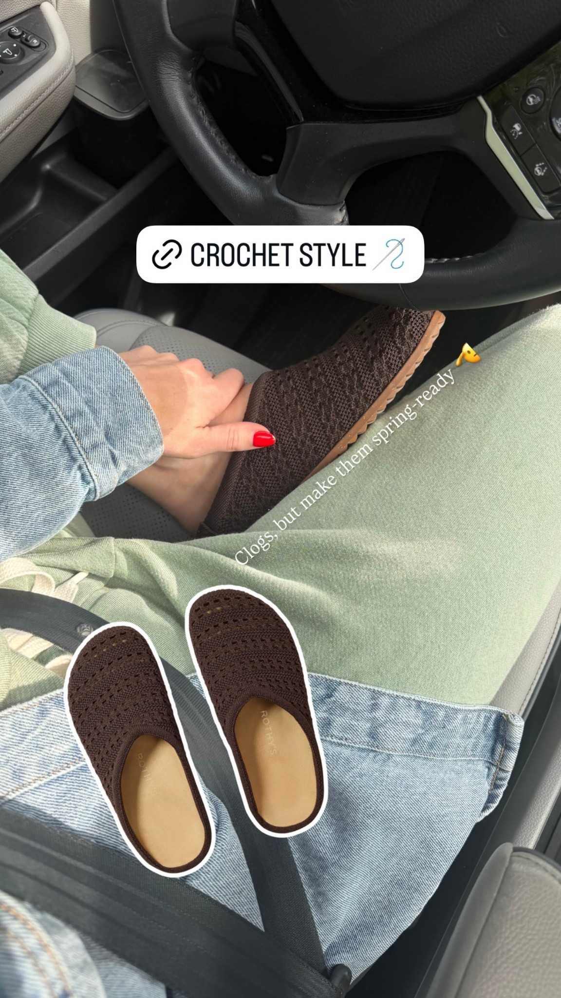 Clogs, but make them spring-ready 🫡 @rothys