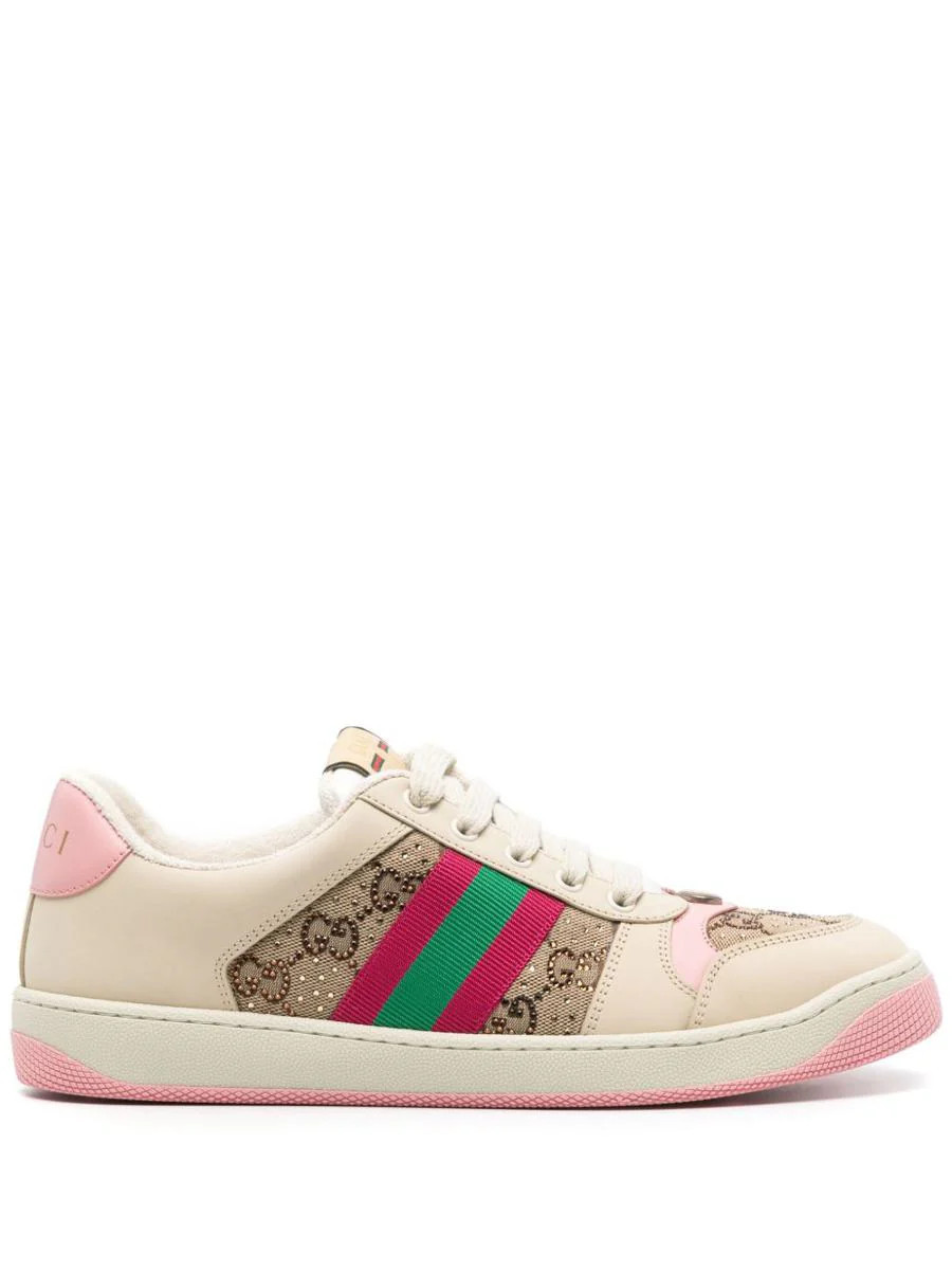 Gucci Screener Leather Sneakers | Baltini
