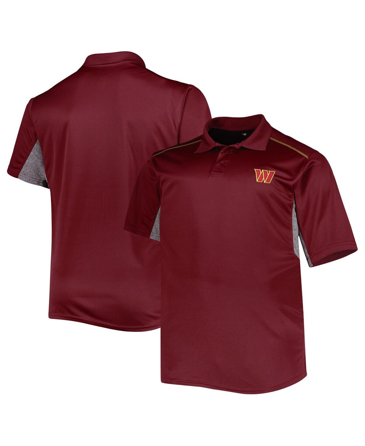 Men's Burgundy Washington Commanders Big and Tall Team Color Polo Shirt - Burgundy | Macy's
