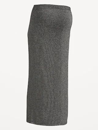 Maternity Rib-Knit Midi Skirt | Old Navy (US)