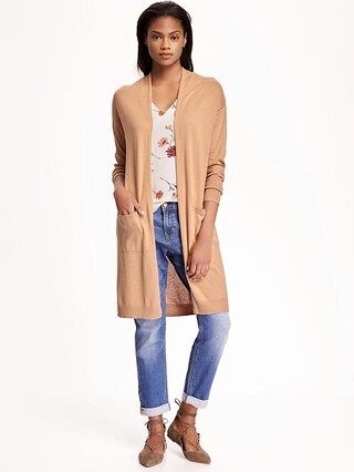 Long Open Front Cardigan | Old Navy US