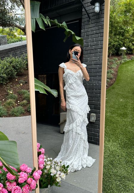 The IT summer dress of my dreams! Love this gorgeous, white, lace and ruffled maxi dress. It’s giving Bridgerton, wedding, beach, vacation vibes and it’s absolutely stunning. Wearing size 0 for reference. Also comes in a short, mini dress version.

Linking this and my other summer favorites here! 

#LTKStyleTip #LTKWedding #LTKParties