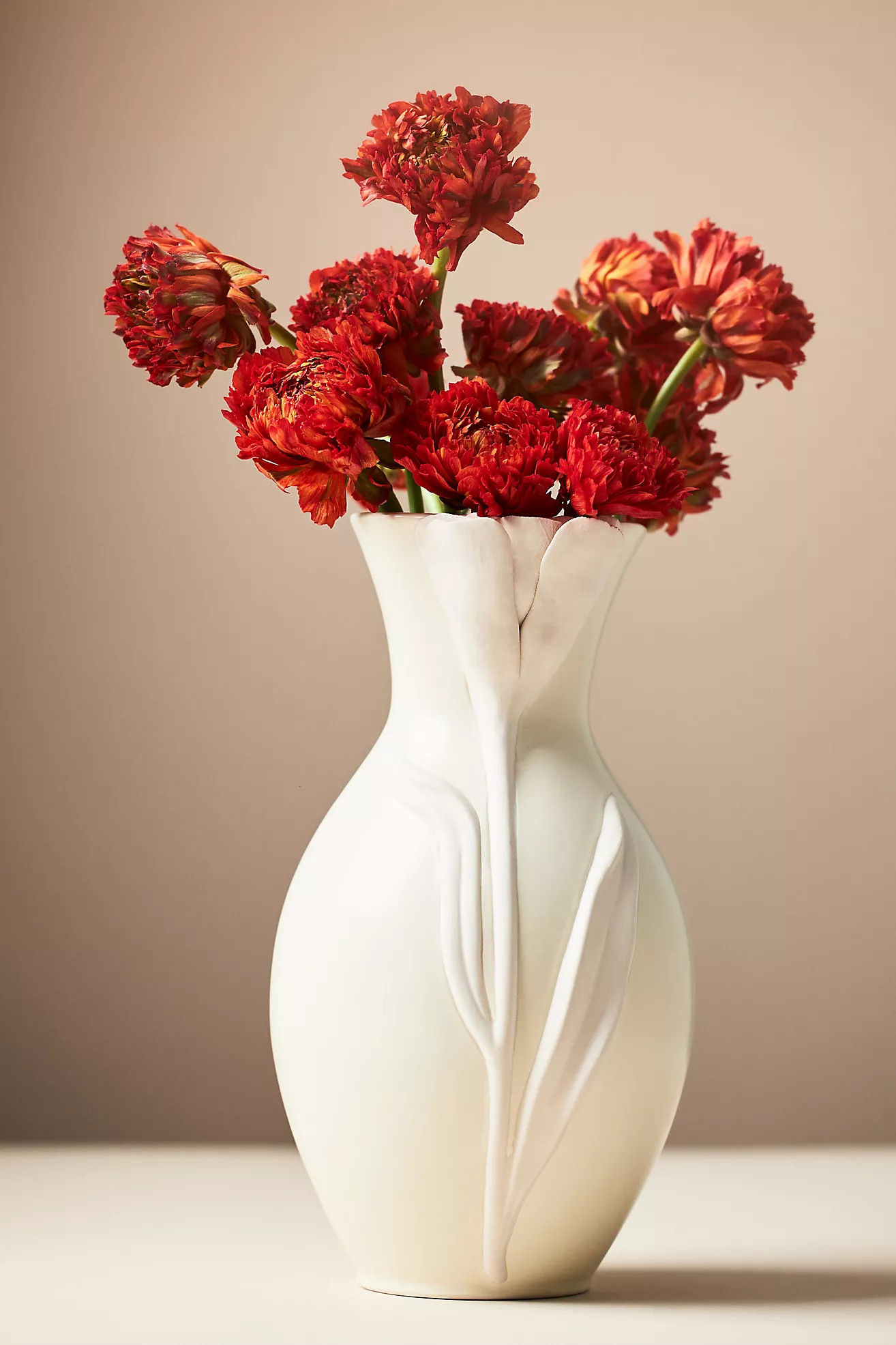 Tulip Stoneware Vase | Anthropologie (US)