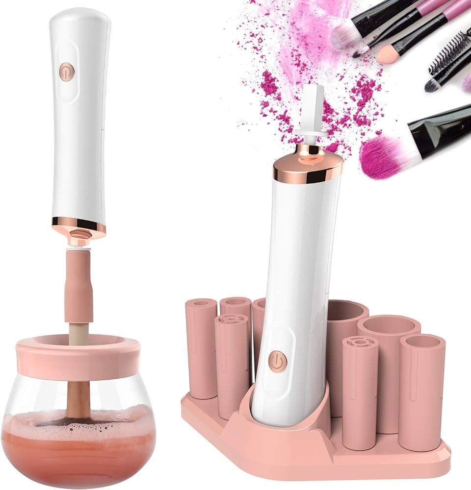 Upgraded Makeup Brush Cleaner and Dryer Machine, Electric Cosmetic Automatic Brush Spinner with 8... | Amazon (US)